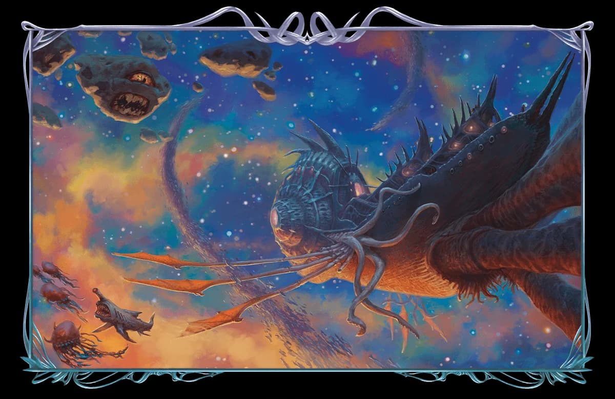 On the Cover: Illustrator Bruce Brenneise depicts a nautiloid traveling through Wildspace, undoubtedly transporting mind flayers to an unsuspecting world.