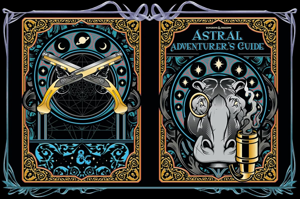 On the Alt-Cover: The distinguished visage of a giff graces Hydro74's cover, which has crossed flintlock pistols—weapons no giff adventurer should be without—on the back.