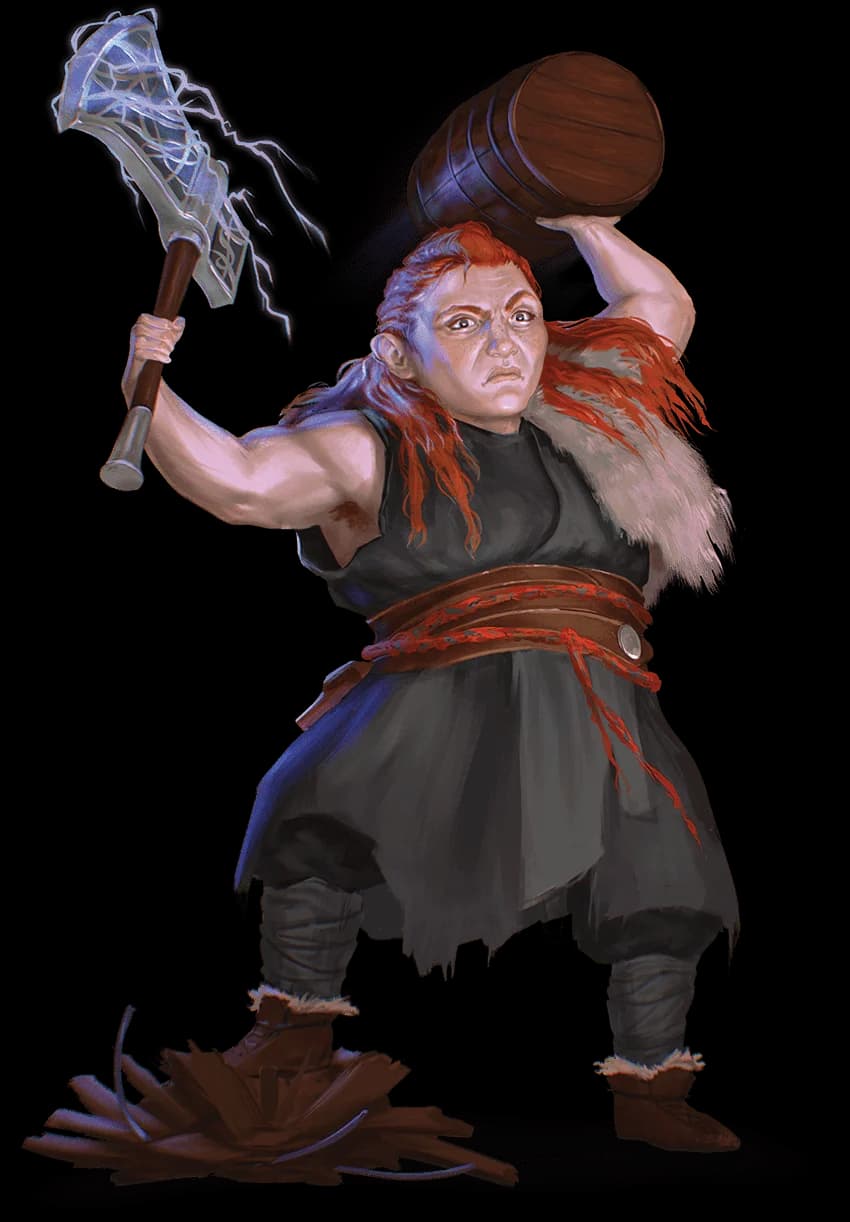 Halfling Path of the Giant Barbarian