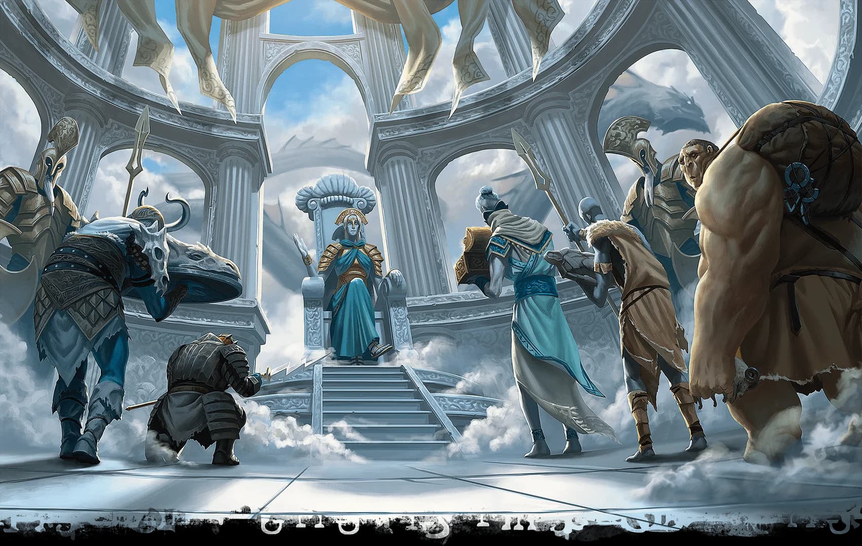 On some worlds, the ordning is reinforced by gifts of tribute