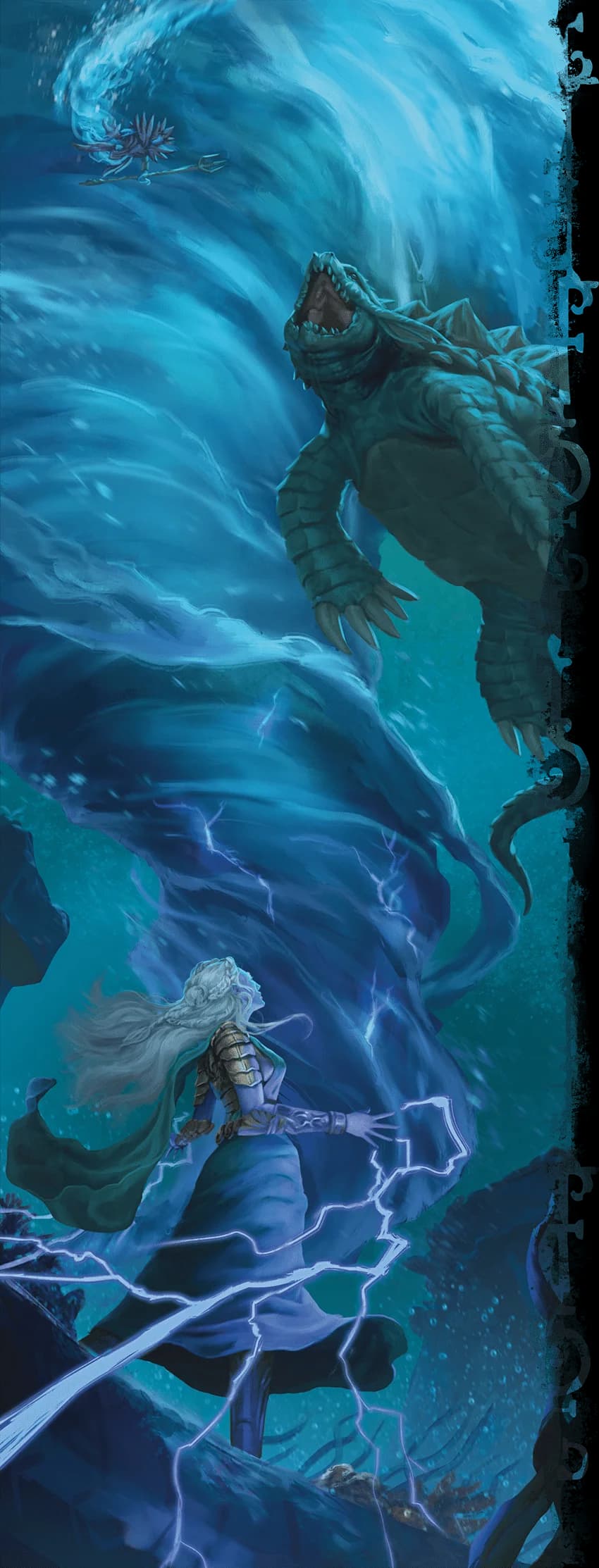 A whirlpool from the Plane of Water is the center of this storm giant enclave