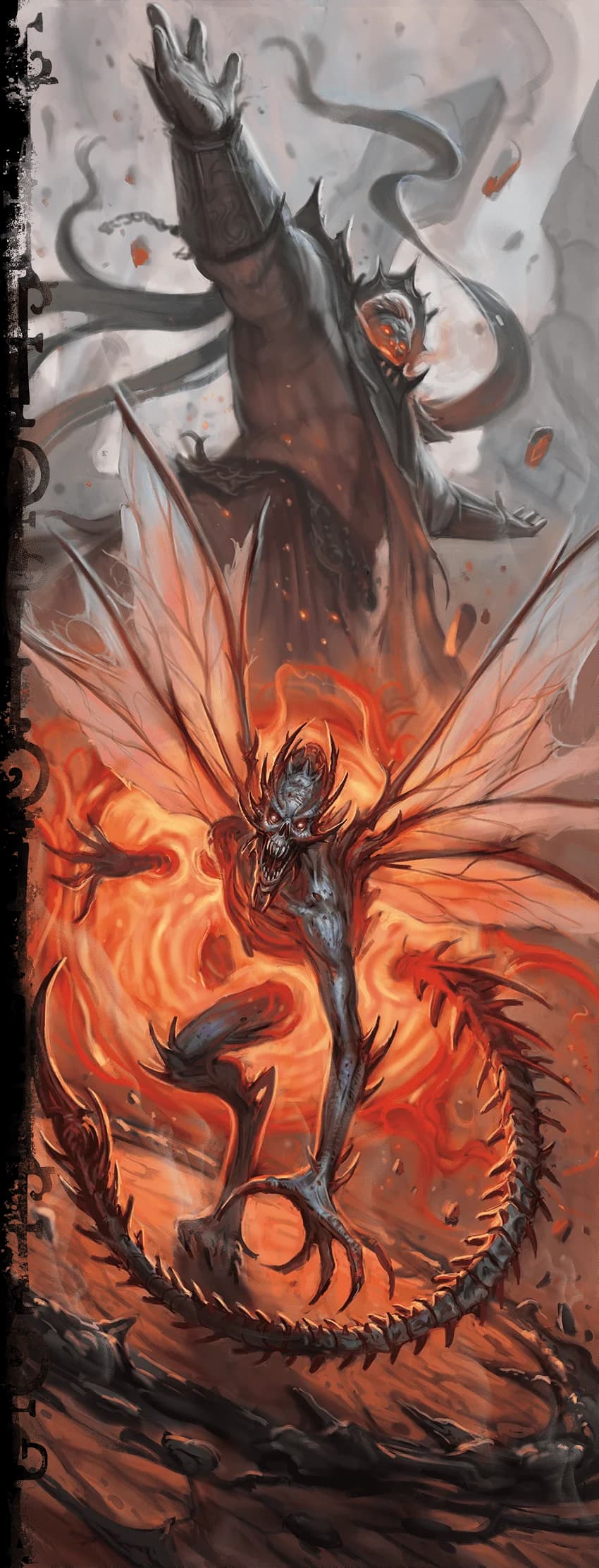 Abandoned by Annam, some fire giants turn to devils to understand their place in the cosmos