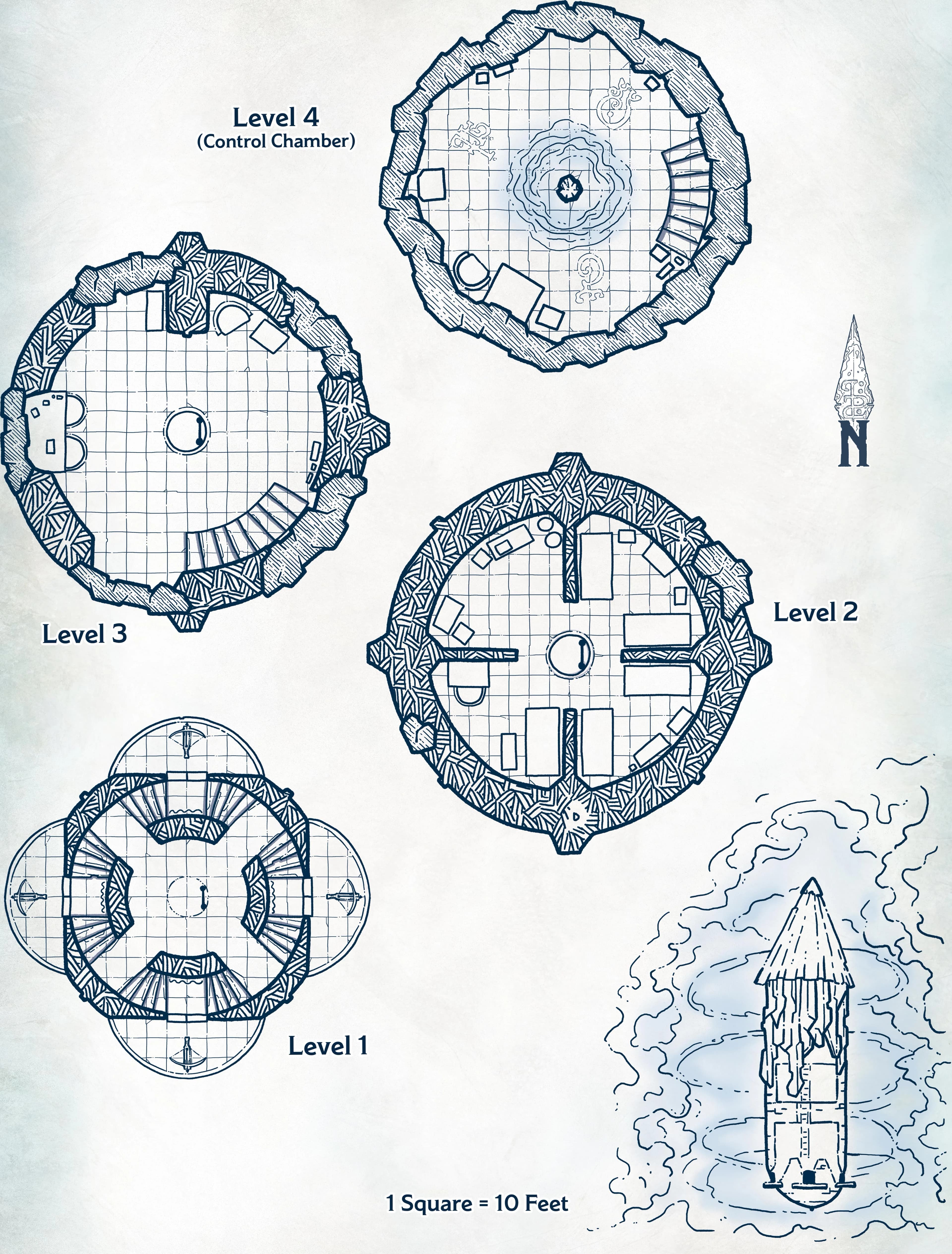 Map 4.7: Gale's Eye Tower