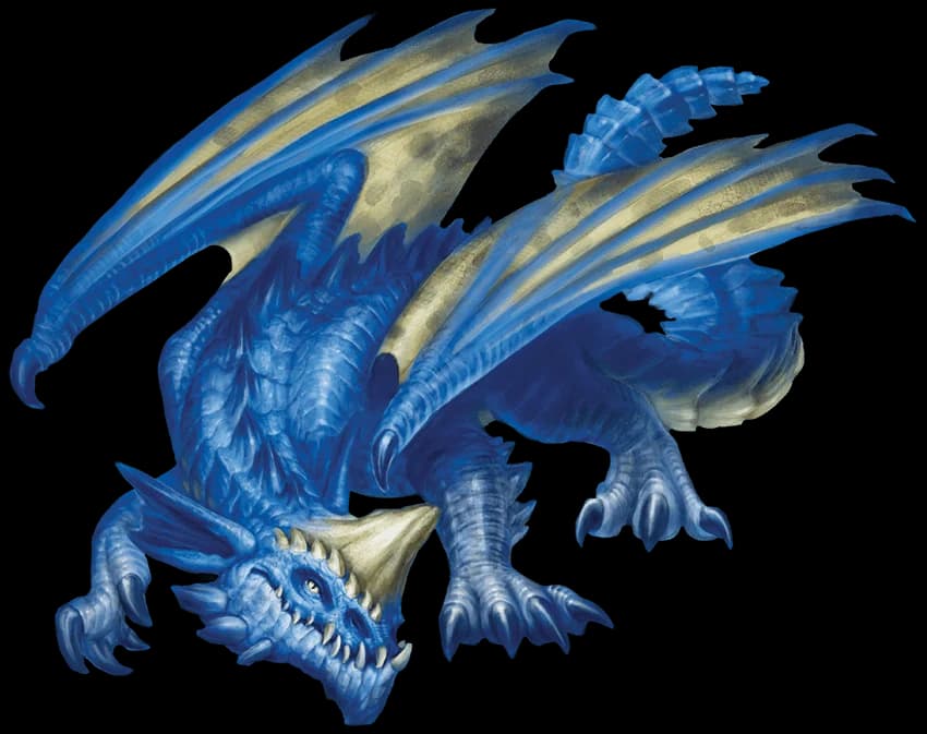 Young blue dragon