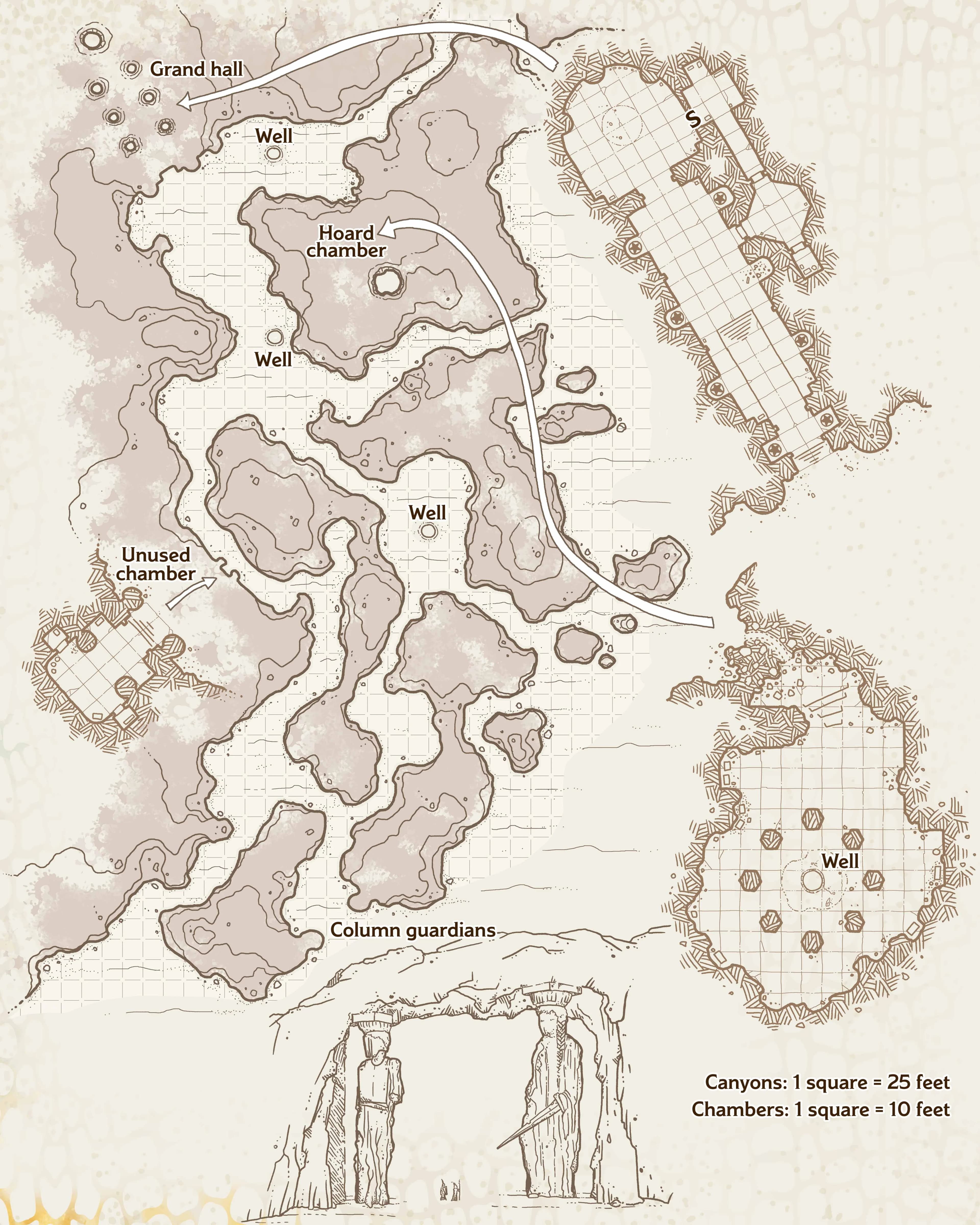 Map 5.4: brass dragon lair