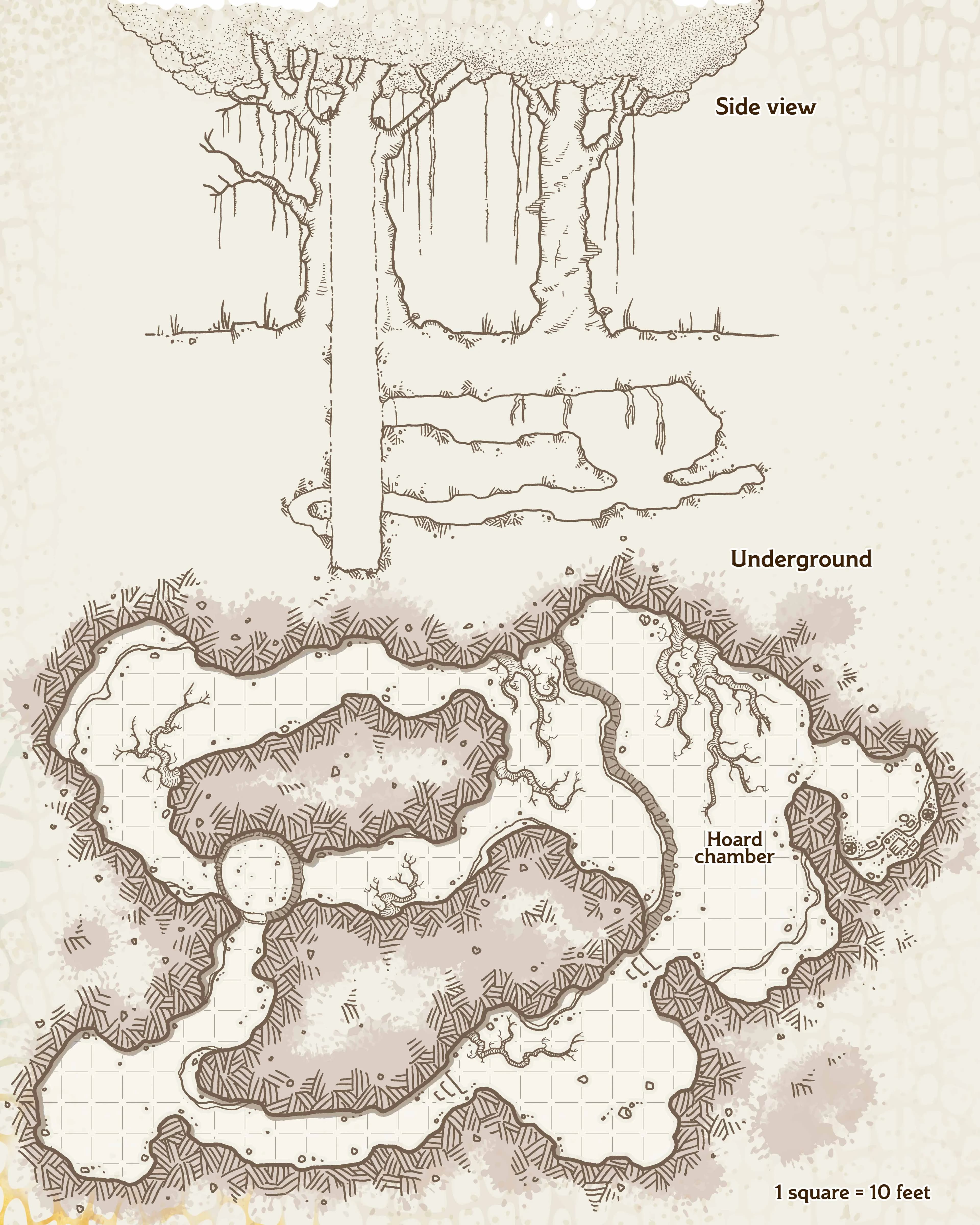 Map 5.10: green dragon lair