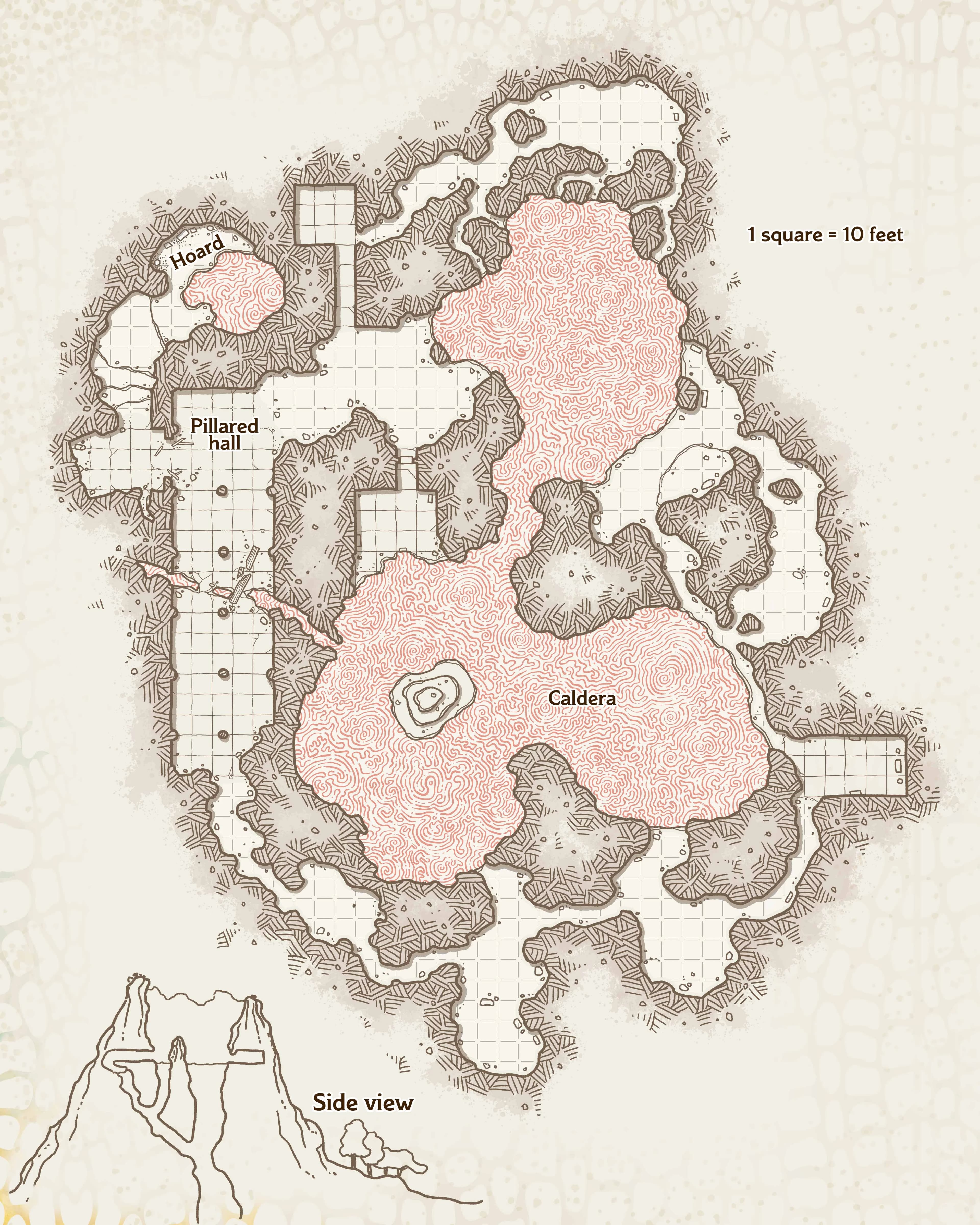 Map 5.11: red dragon lair