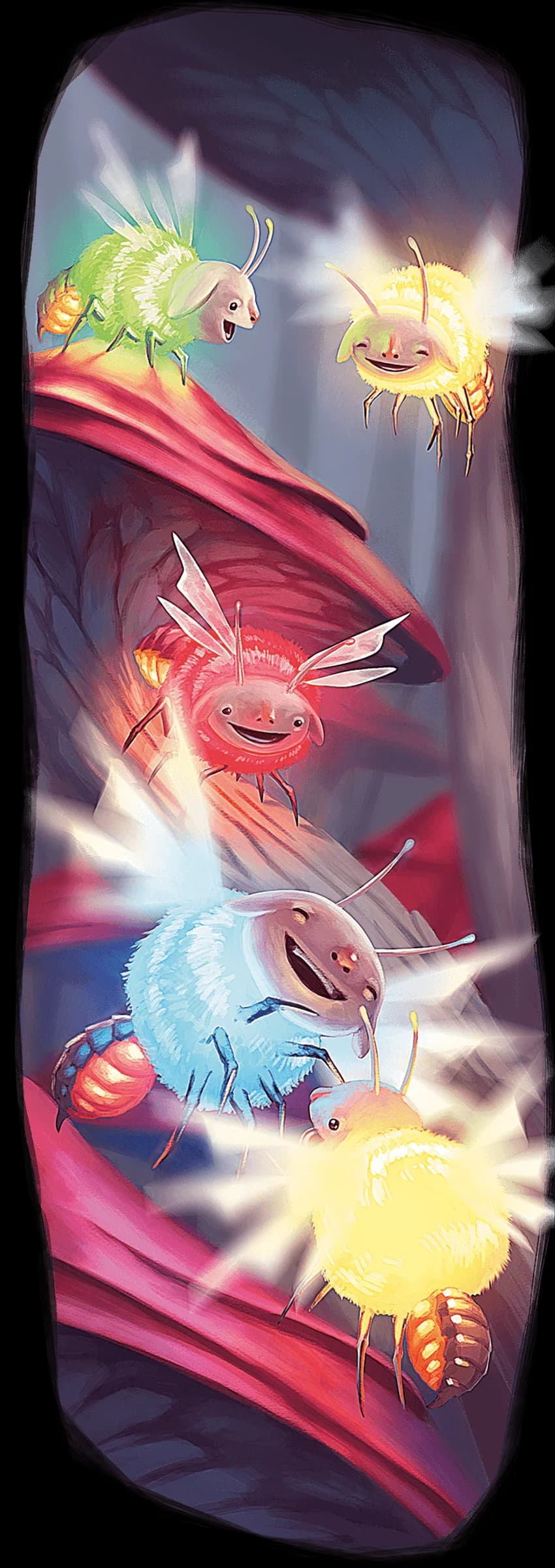 Sunflies influenced by various Outer Planes inhabit every corner of the Outlands