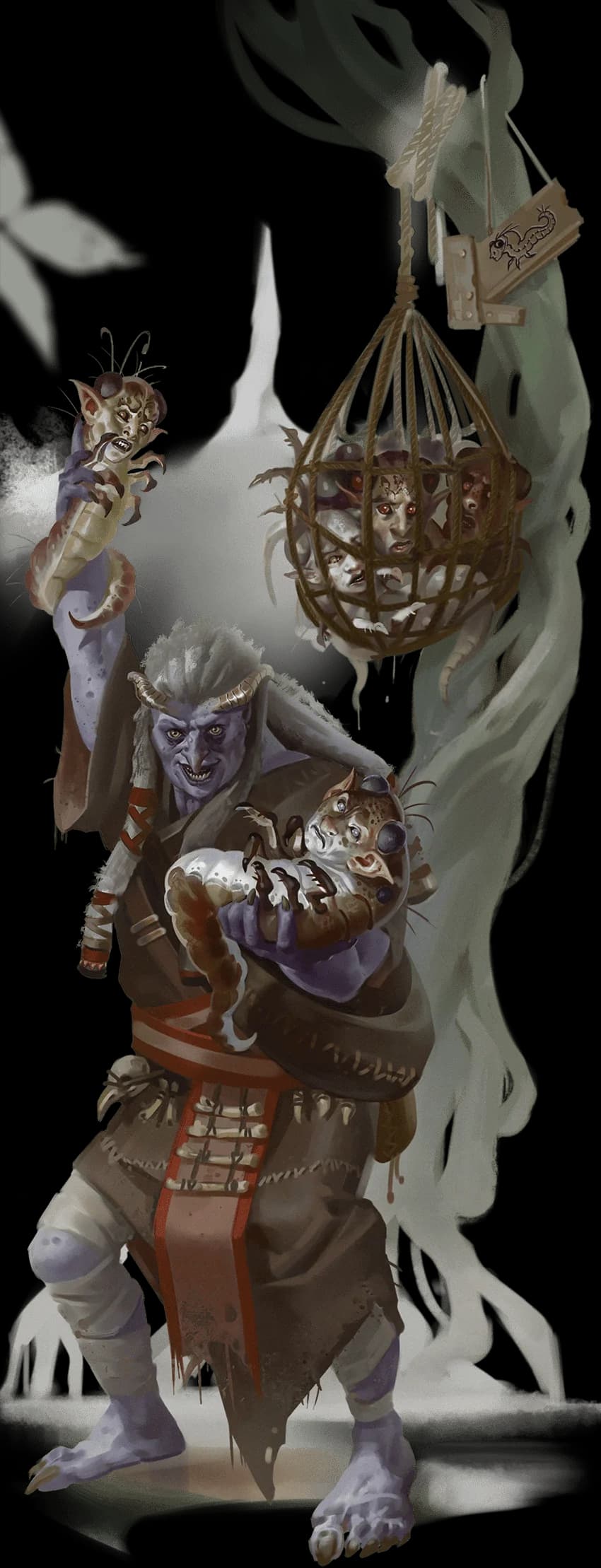 A night hag sells larvae fresh from the Lower Planes