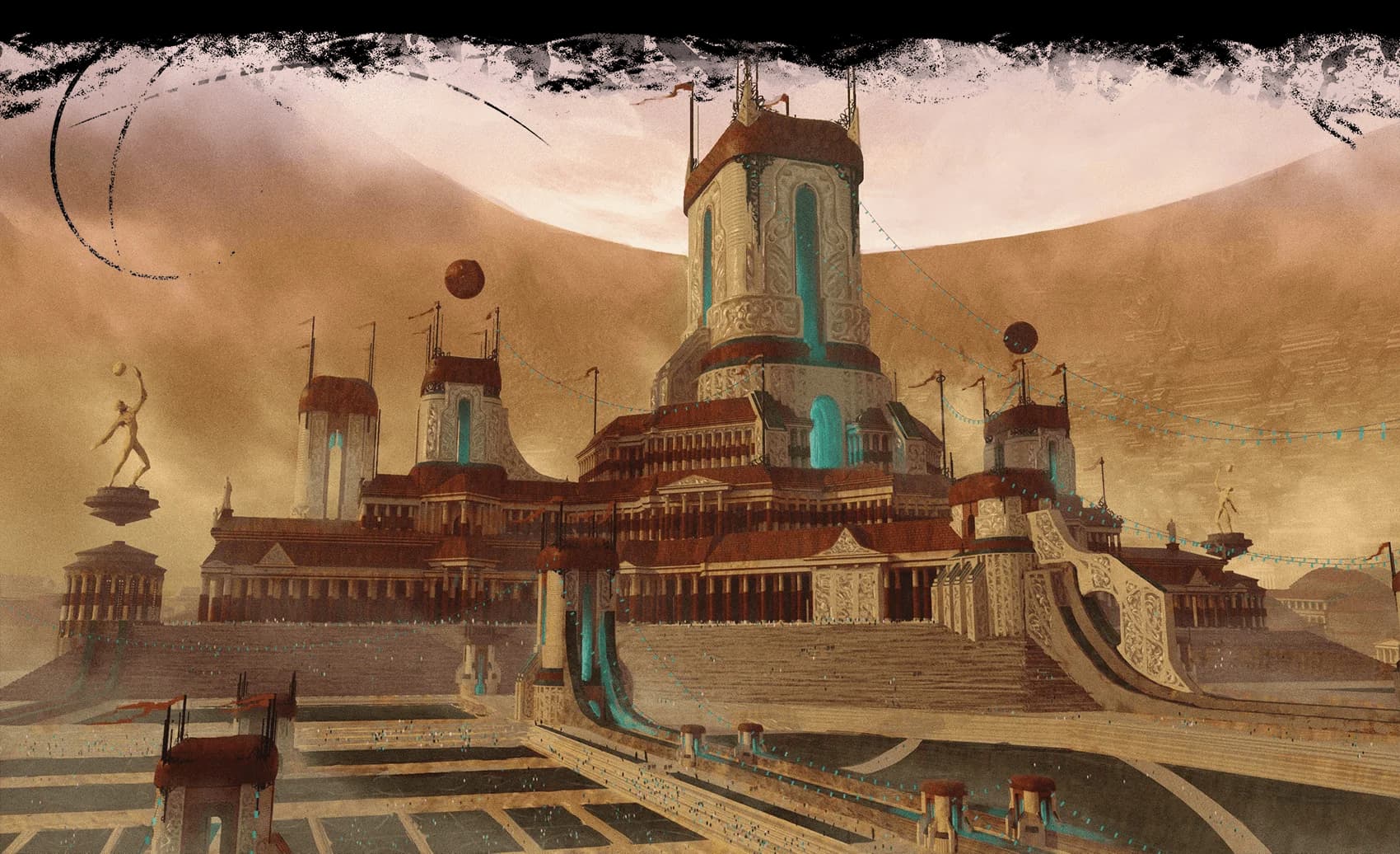 With countless competition fields and luxurious spas, the Great Gymnasium promotes self-improvement in body and mind