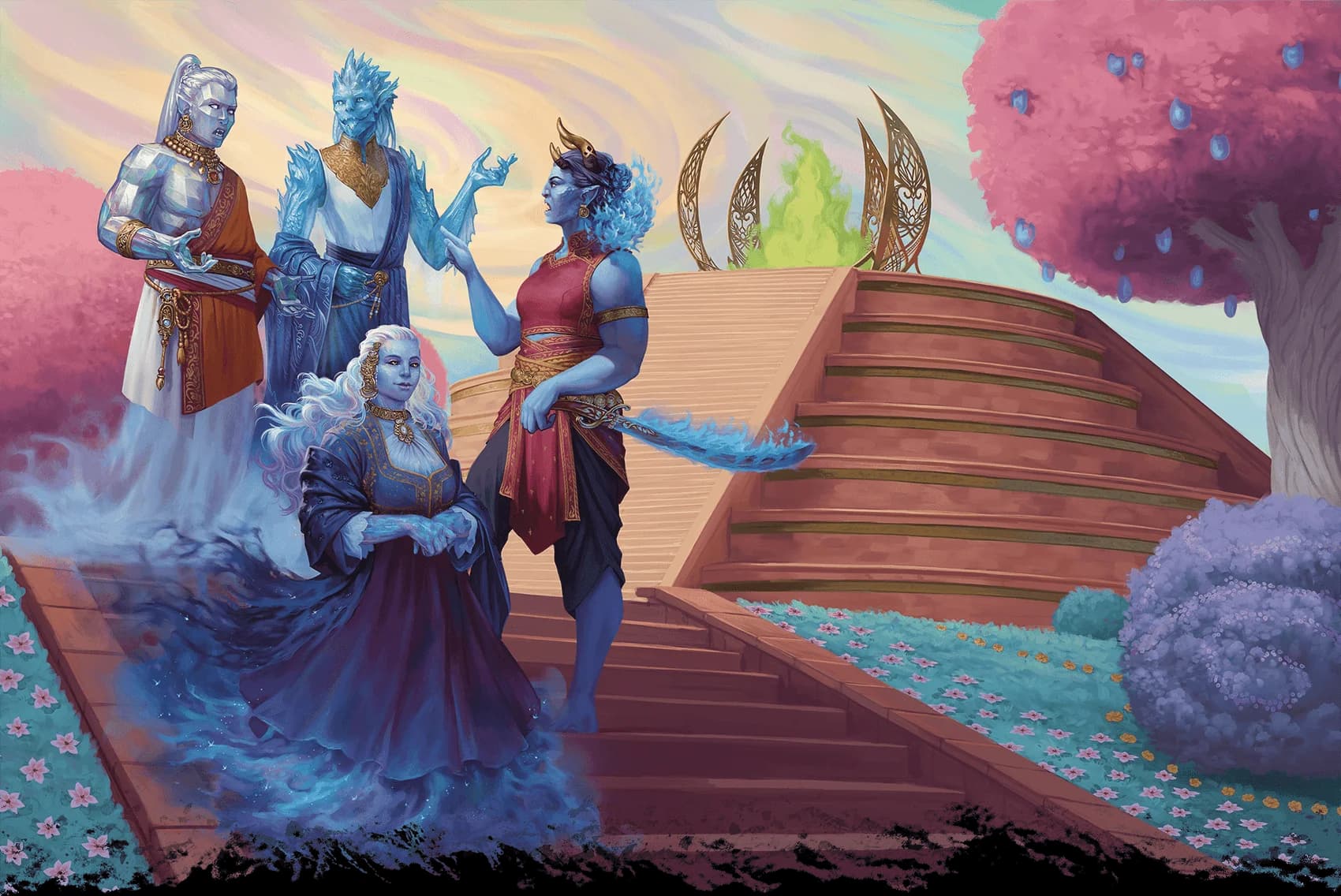 Four elemental paragons, the Storm Lords, protect Fortitude's gate to Arcadia