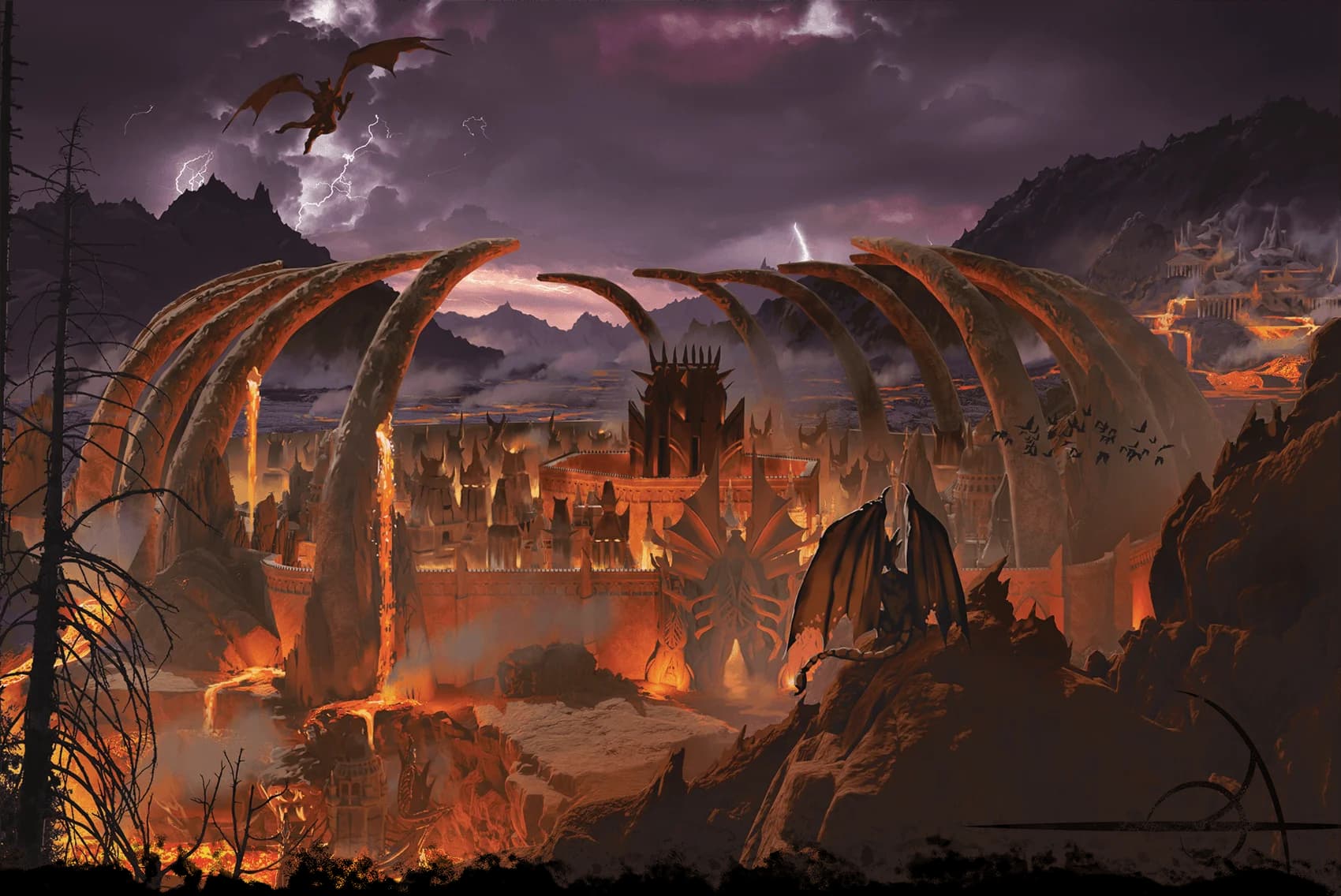 Devils rule the brimstone skies above Ribcage, a treacherous town chained to the Nine Hells of Baator