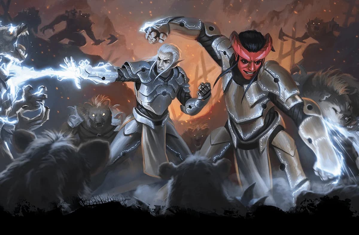 Armorers, a Drow Infiltrator and a Tiefling Guardian