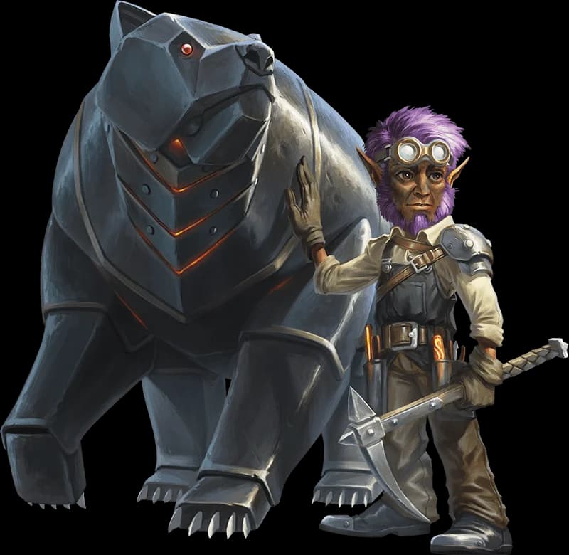 Gnome Battle Smith with Steel Defender