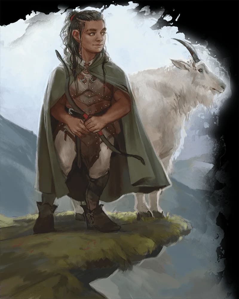 A Halfling Ranger explores the wilds
