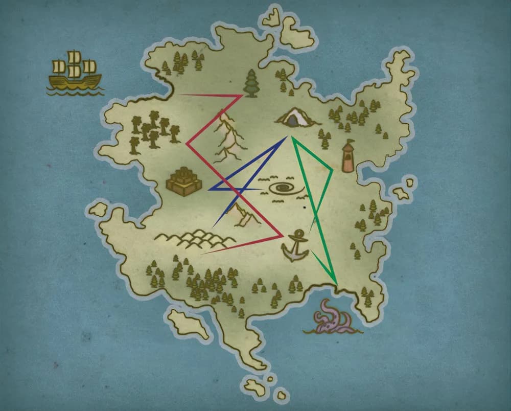 Diagram 4.3: Illusive Island Puzzle Solution